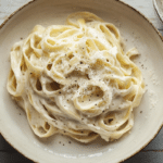 A homemade Alfredo Pasta