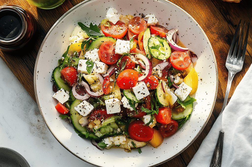 Plate of Greek Salad