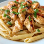 Close-Up of Firebirds Chicken Pasta