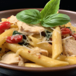 How many calories are in Firebirds chicken pasta?