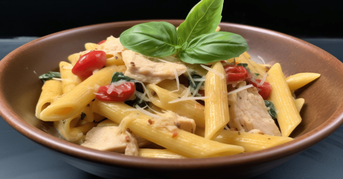 How many calories are in Firebirds chicken pasta?