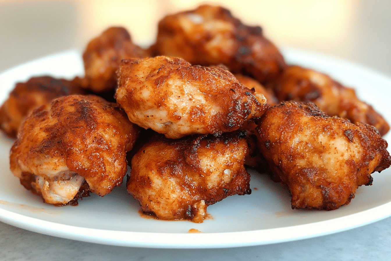 Golden-brown Kickin' Chicken baked in the oven.