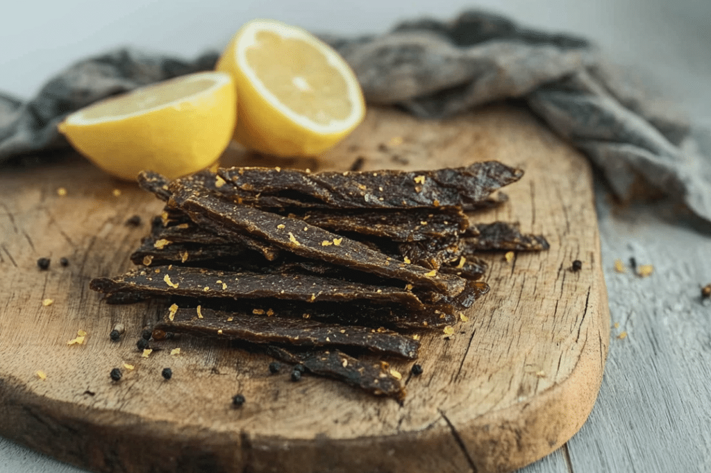 Homemade Lemon Pepper Beef Jerky