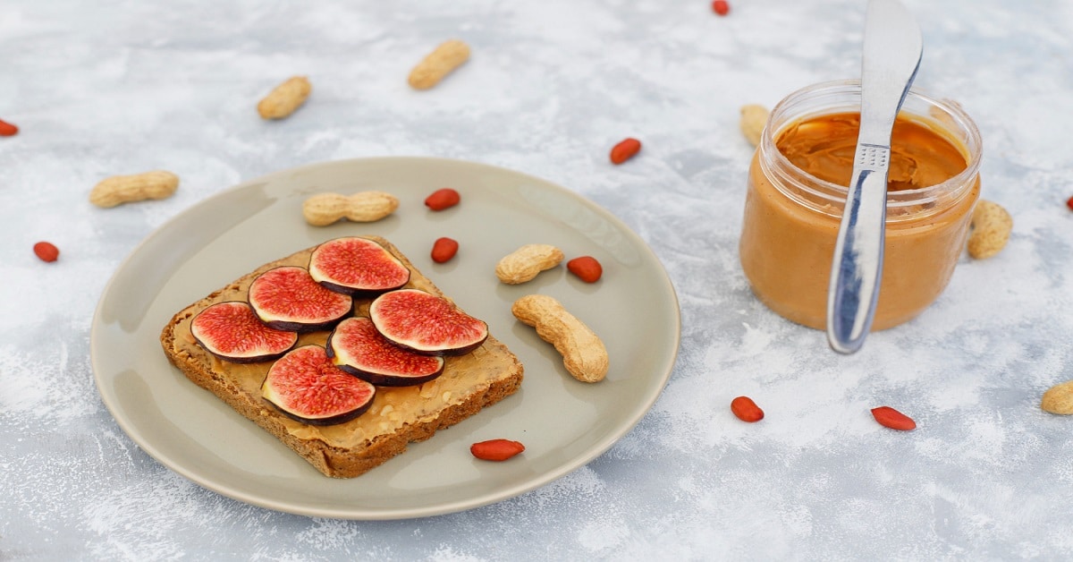 Peanut Butter & Fig Toast is a fantastic combination