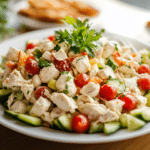 A fresh and creamy chicken salad