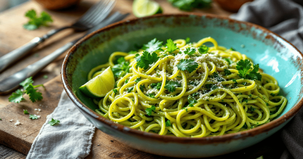 Roasted poblano pasta recipe