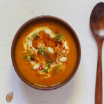 Roasted red pepper gouda soup no cream