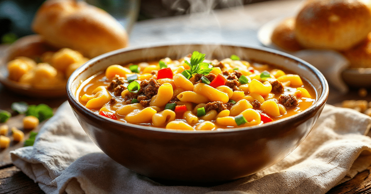 What are the benefits of macaroni soup?