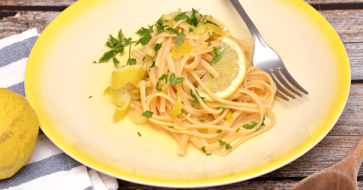 Why do people add lemon to pasta?