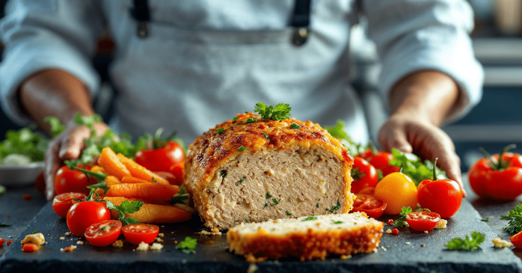 easy chicken cordon bleu meatloaf