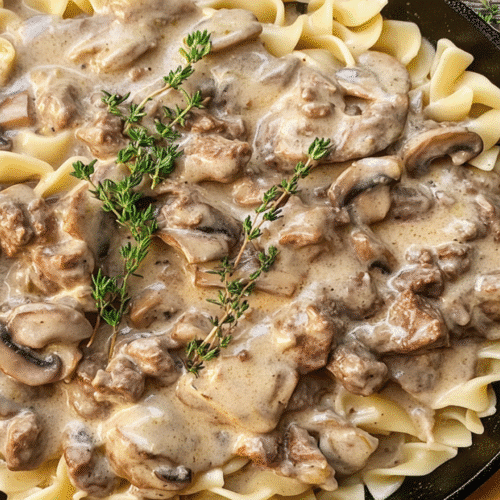Creamy Dutch Oven Beef Stroganoff 9 Final result of Dutch Oven Beef Stroganoff