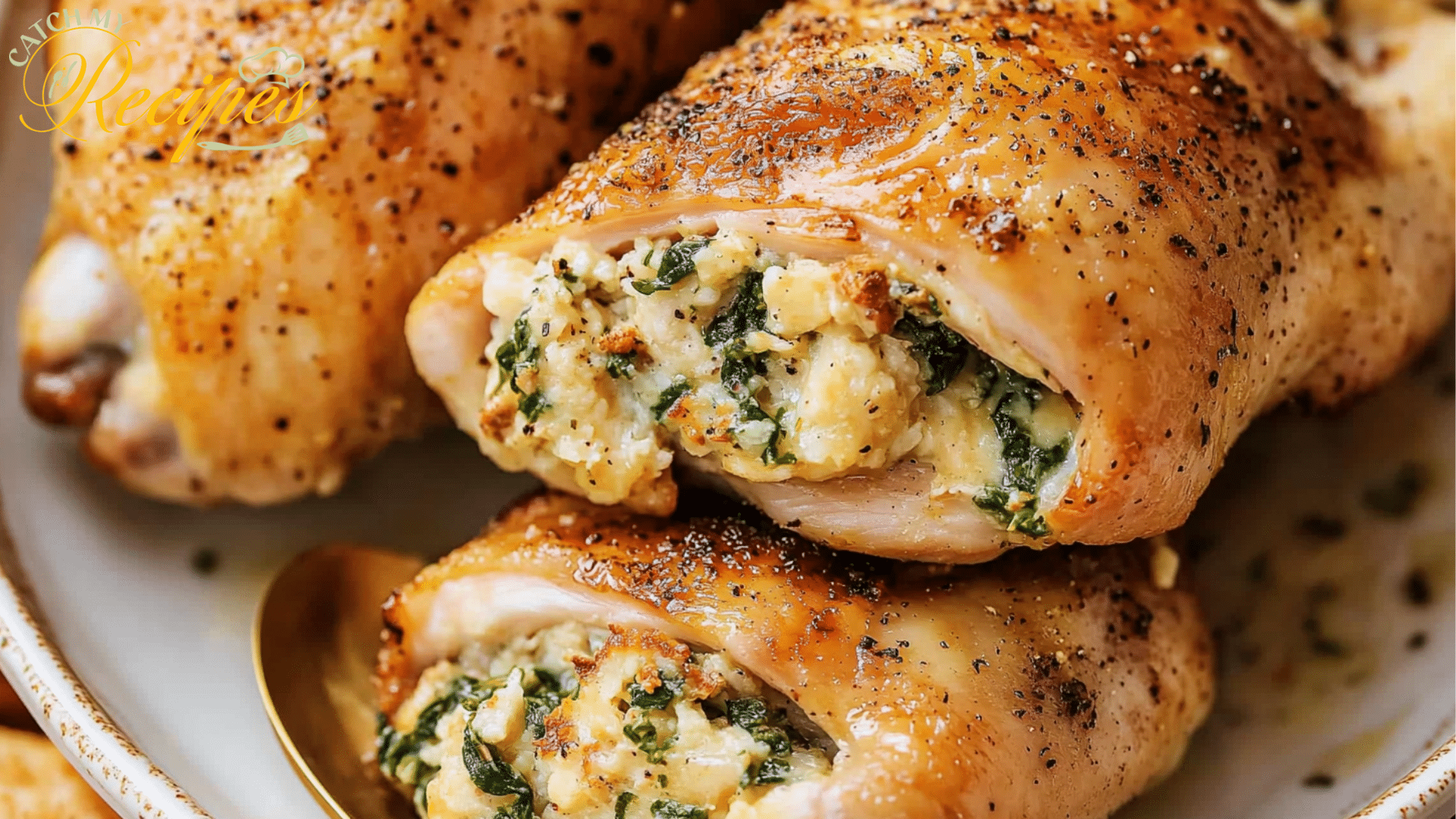 Final Result of Stuffed Chicken Thighs Recipe